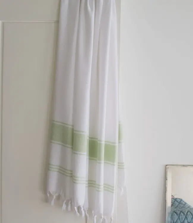 hamamdoek Honingraat lichtgroen 170x100cm