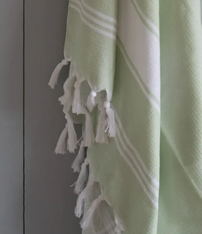 hamamdoek Honingraat lichtgroen 170x100cm