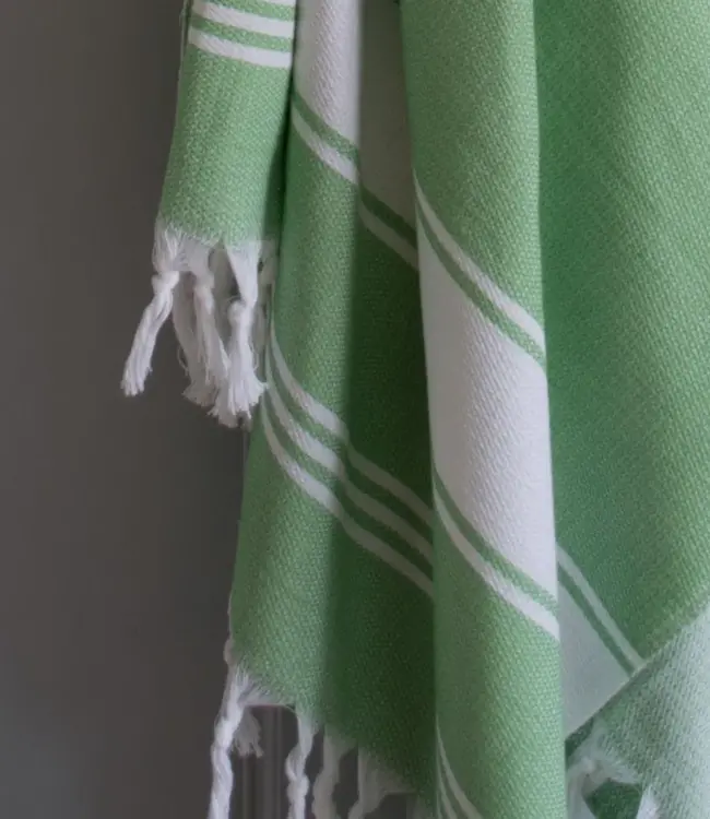 hamamdoek Honingraat pistache 170x100cm