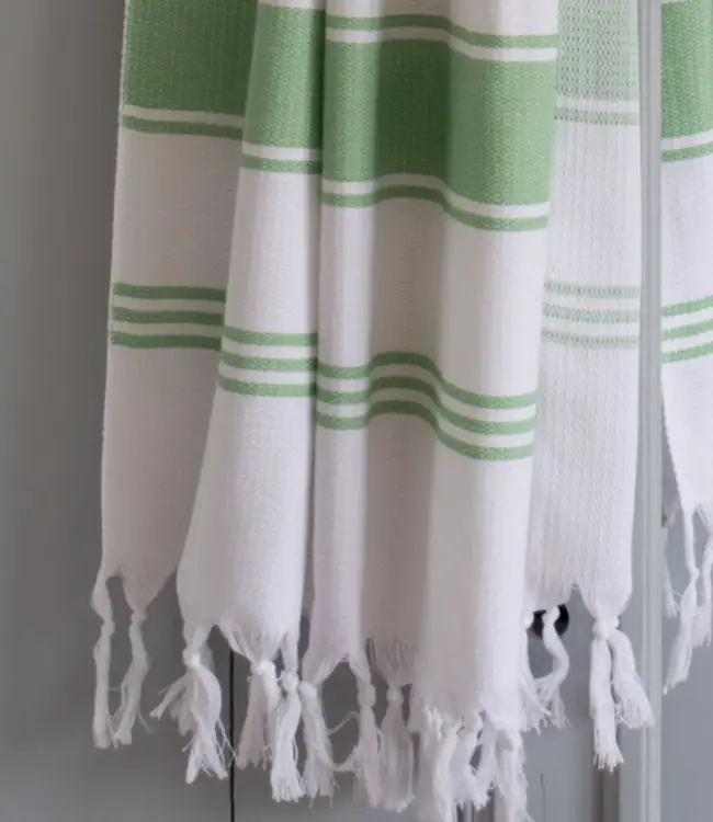 hamamdoek Honingraat pistache 170x100cm