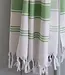 hamamdoek Honingraat pistache 170x100cm