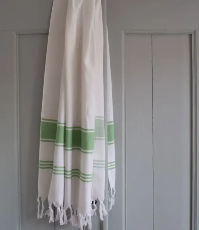 hamamdoek Honingraat pistache 170x100cm