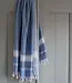 hamamdoek Honingraat blauw 170x100cm