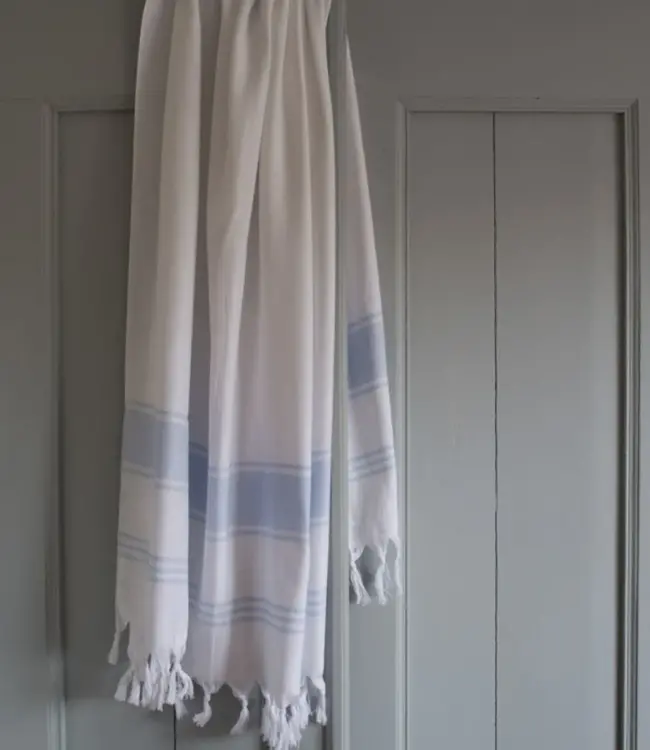 hamamdoek Honingraat lichtblauw 170x100cm