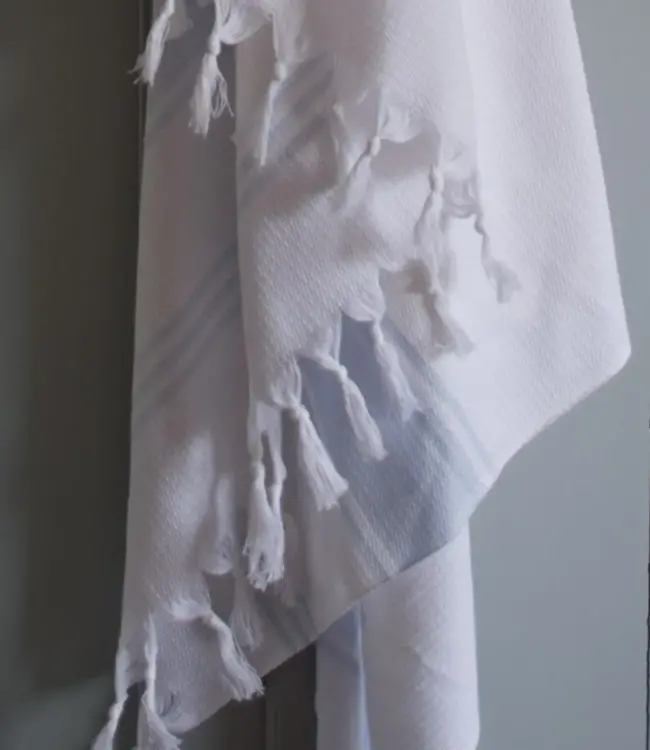 hamamdoek Honingraat lichtblauw 170x100cm