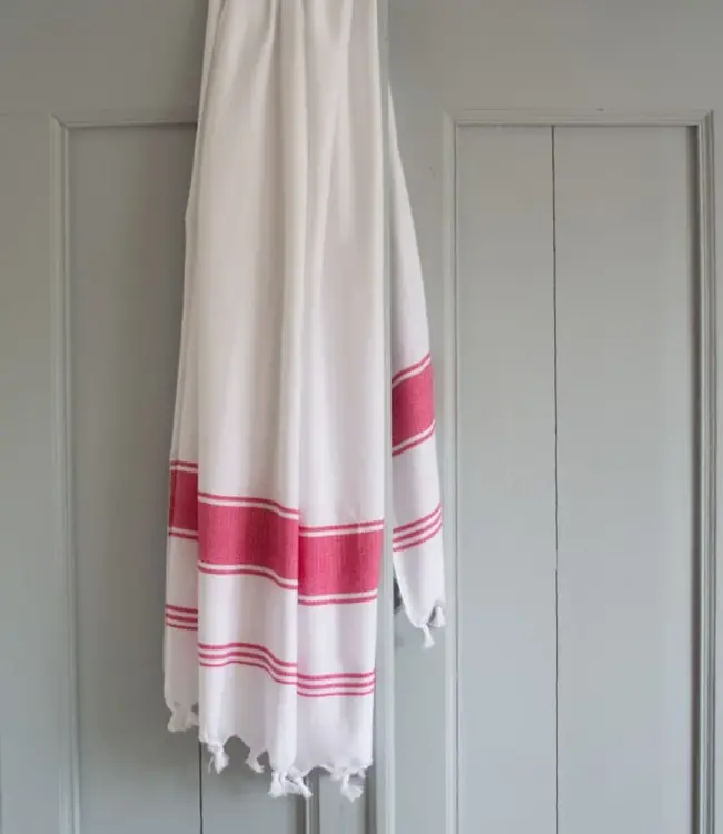 hamamdoek Honingraat robijnrood 170x100cm