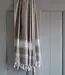 hamamdoek Honingraat grijsbeige 170x100cm