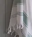 hamamdoek Honingraat grijsgroen 170x100cm