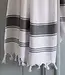 hamamdoek Honingraat donkergrijs 170x100cm