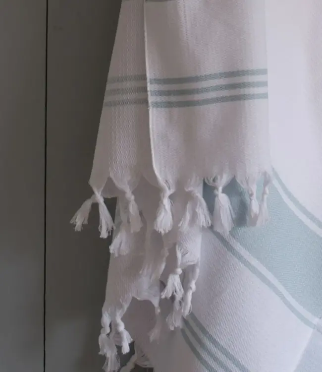 hamamdoek Honingraat zeegroen 170x100cm