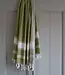 hamamdoek Honingraat mosgroen 170x100cm