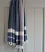 hamamdoek Honingraat marineblauw 170x100cm