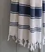 hamamdoek Honingraat marineblauw 170x100cm