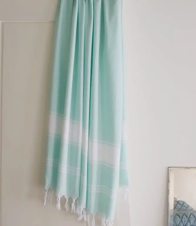 hamamdoek Honingraat mint 170x100cm