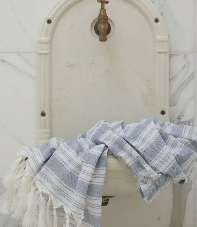 pareo staalblauw 180x100cm