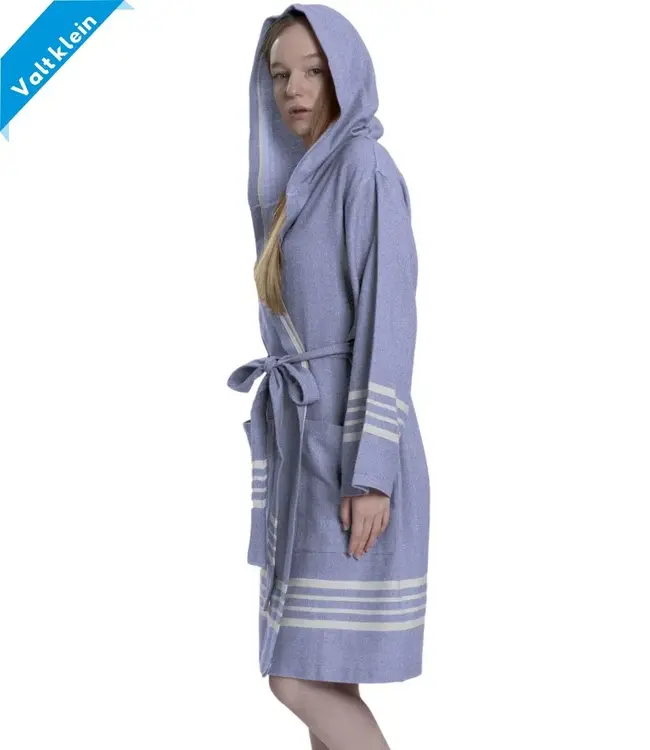 hamam badjas Sun lila (met franjes)