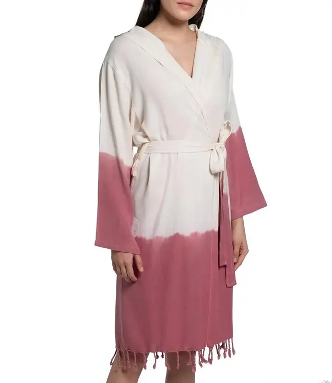 dip dye badjas dusty rose