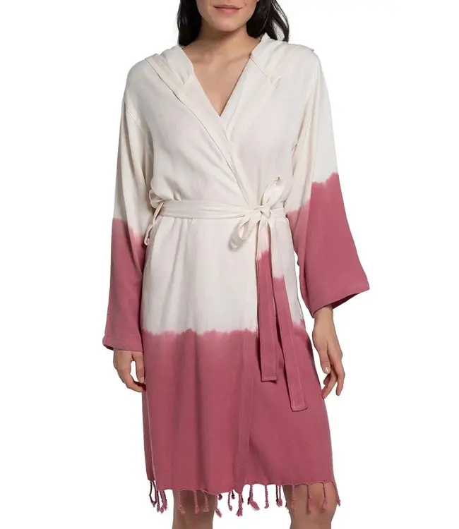 dip dye badjas dusty rose