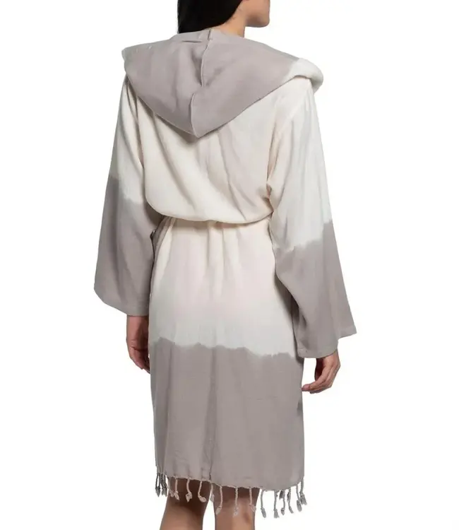 dip dye badjas taupe