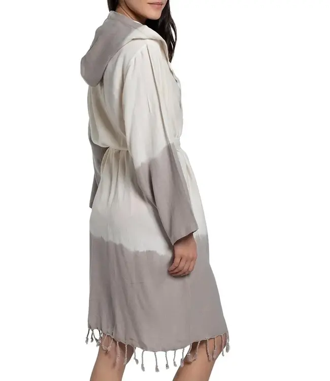 dip dye badjas taupe