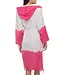Lalay dip dye badjas fuchsia
