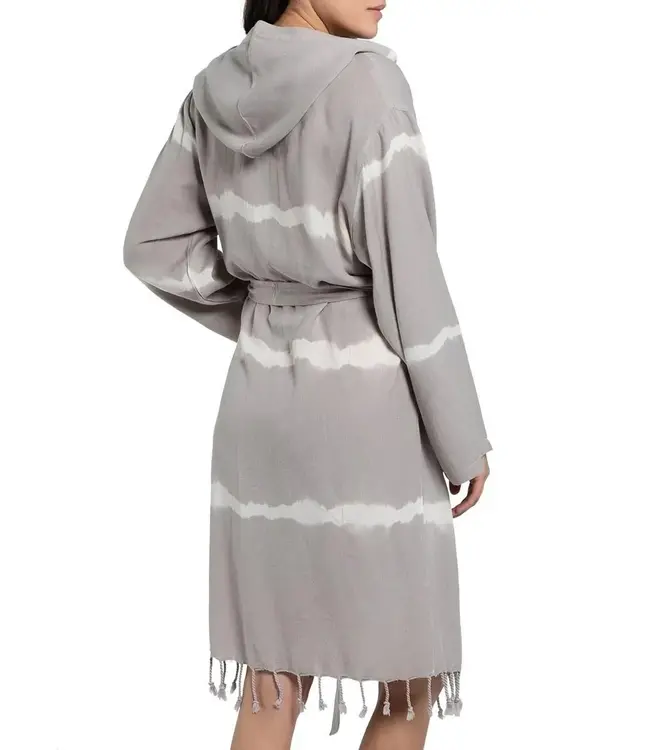 tie dye badjas taupe