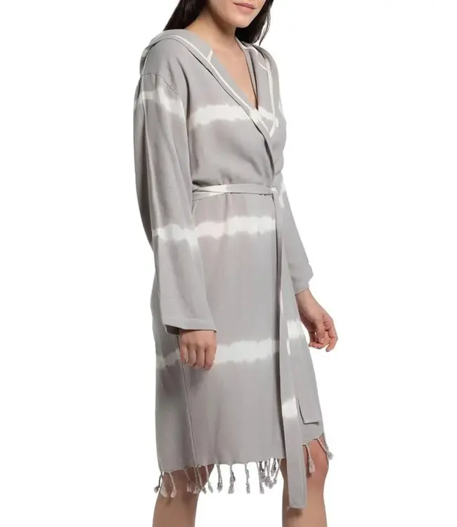 tie dye badjas taupe