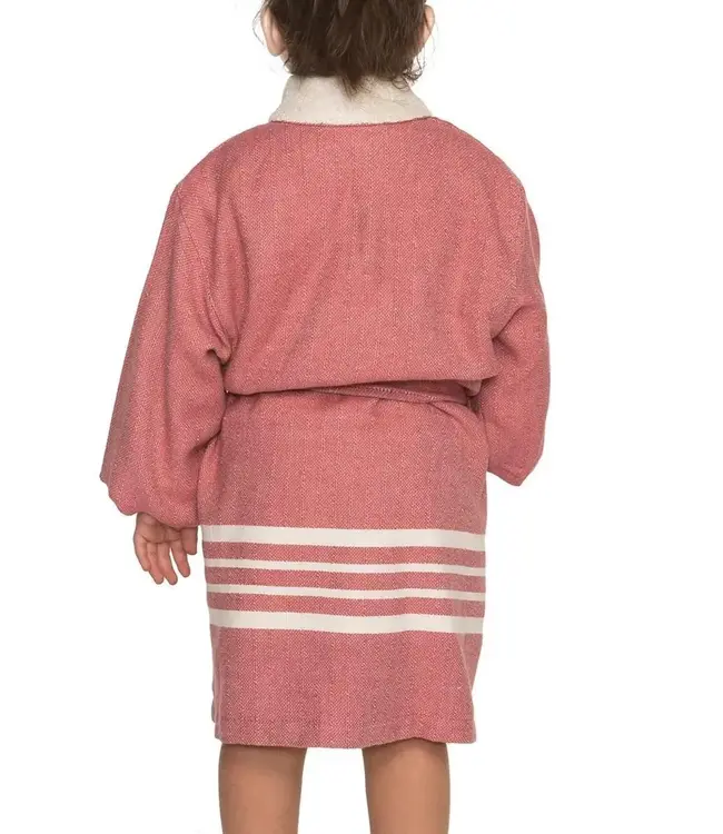 hamam kinderbadjas dusty rose
