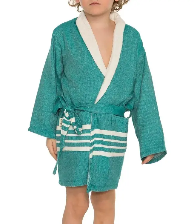 hamam kinderbadjas petrol