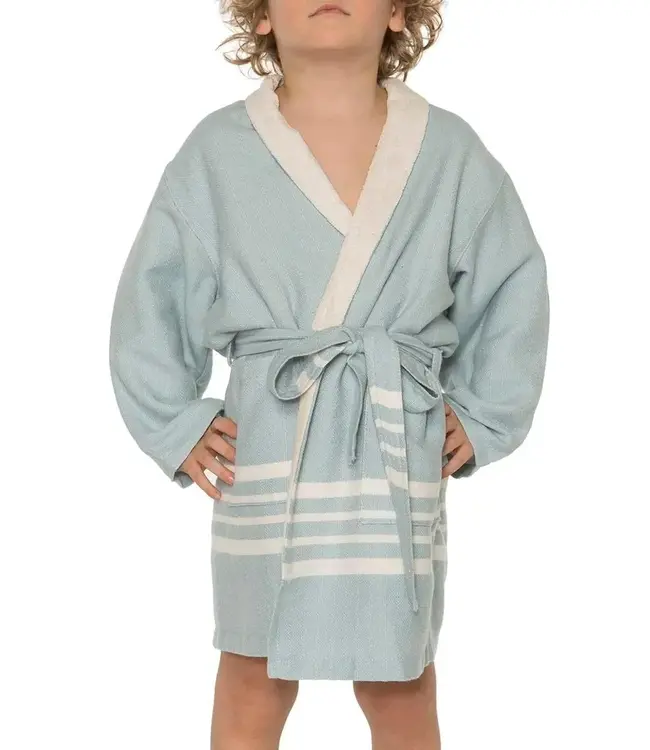 hamam kinderbadjas light blue