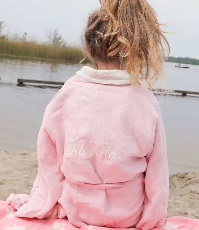 hamam kinderbadjas rose pink