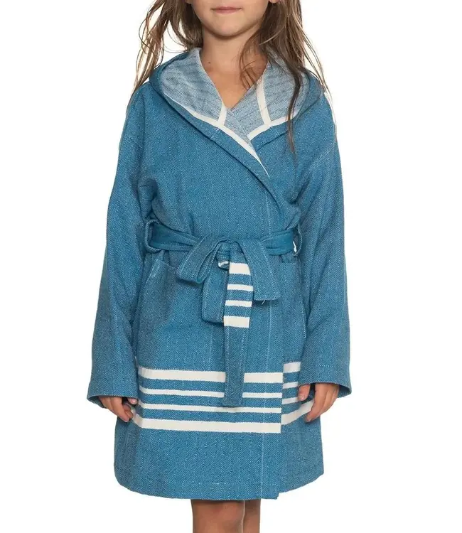 hamam badjas Sun kids petrol blue