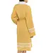 gevoerde hamam badjas Krem Sultan mustard yellow