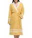 gevoerde hamam badjas Krem Sultan mustard yellow