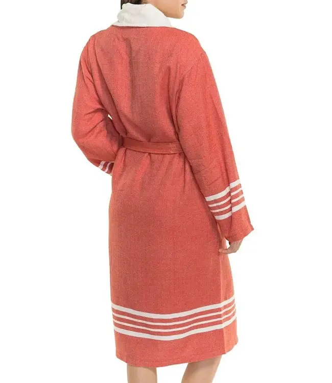 gevoerde hamam badjas Krem Sultan brick