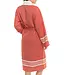 Lalay gevoerde hamam badjas Krem Sultan brick