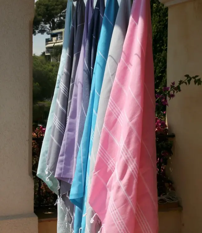 hamamdoek Take me to the Beach! lavender 180x100cm