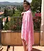 hamamdoek Take me to the Beach! pink 180x100cm
