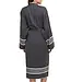 Lalay hamam badjas Krem Sultan black met farmer stitch