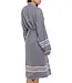hamam badjas Krem Sultan dark grey met farmer stitch