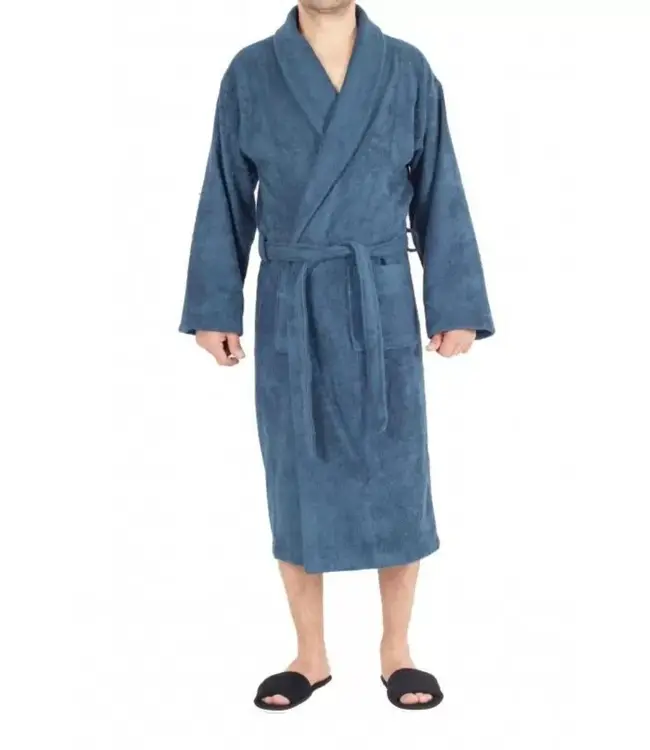 bamboe sauna badjas petrol