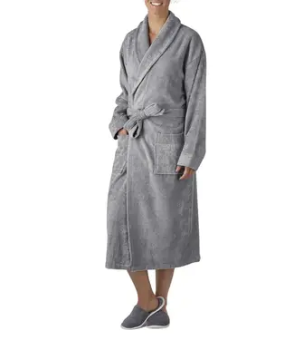 Hamams own Bamboe badjas voor sauna in grijs