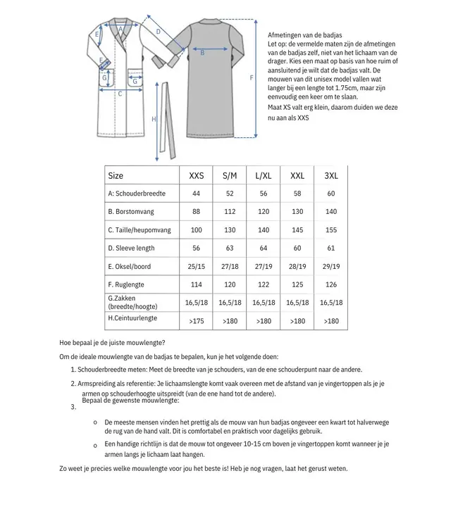 bamboe sauna badjas petrol