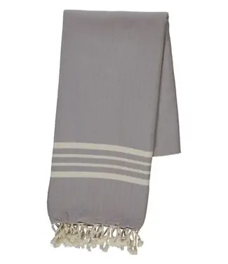 Lalay hamamdoek Krem Sultan light grey