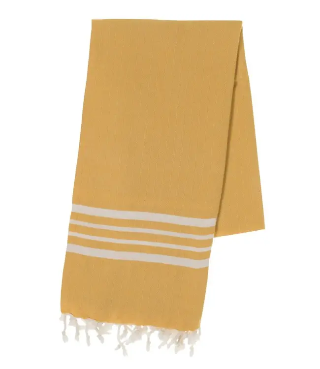 hamamdoek Krem Sultan mustard yellow 180x100cm