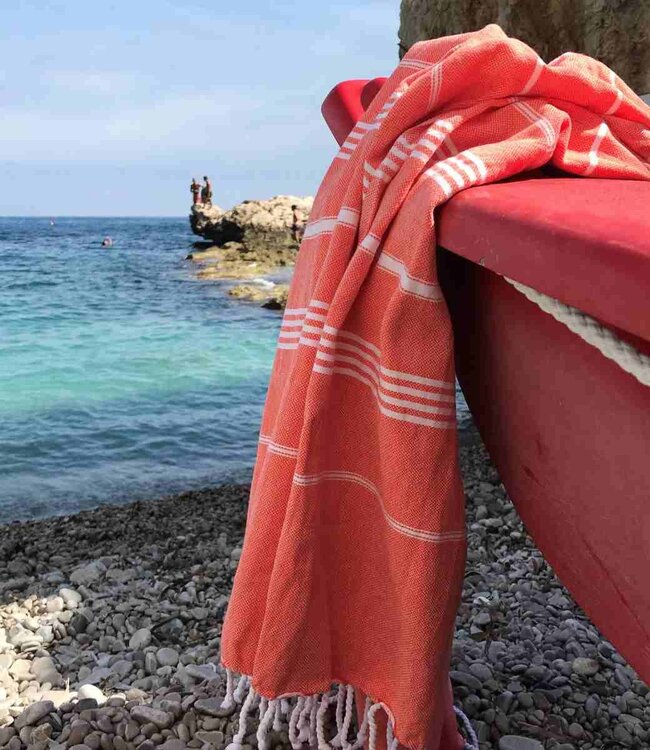 hammam strandlaken mandarijn 220x160cm