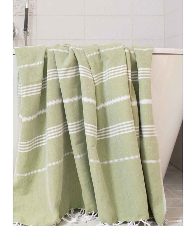 hammam strandlaken mosgroen 220x160cm