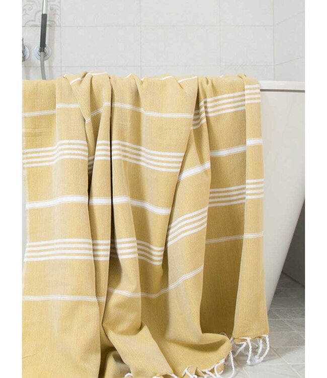 hammam strandlaken mosterd 220x160cm