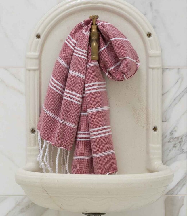 hamam handdoek bordeaux 100x50cm
