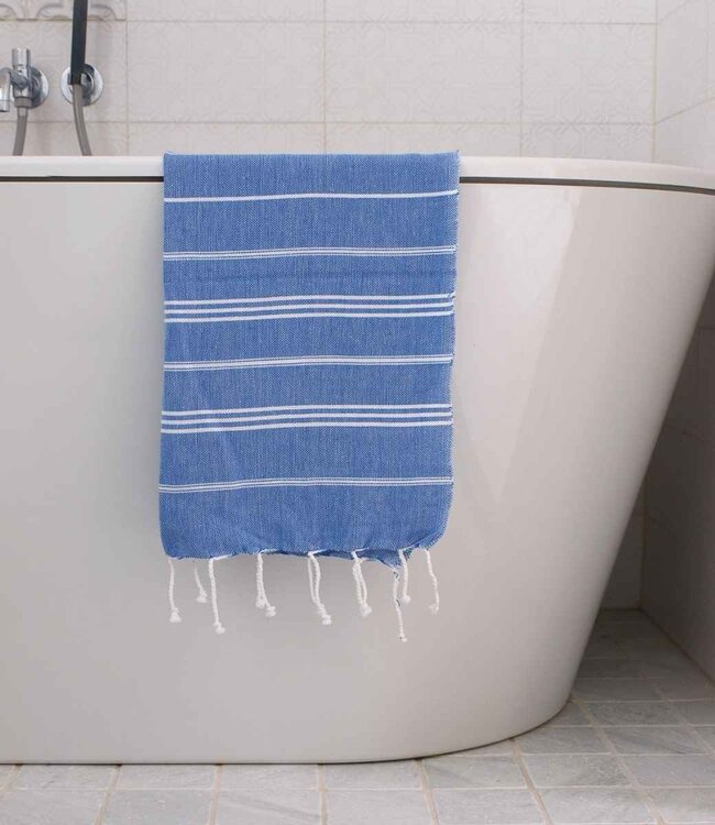 hamam handdoek grieksblauw 100x50cm